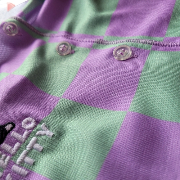 NG Order Officially Licensed Sanrio Hello Kitty Checkerboard Button Down Top - Picture 4 of 7